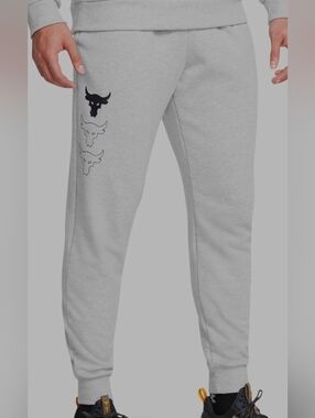 Under Armour  Project Rock Rival Flc Men's Logo Joggers Bull Graphics